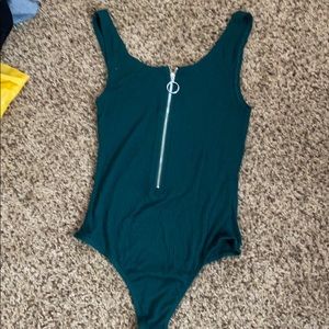 Green body suit